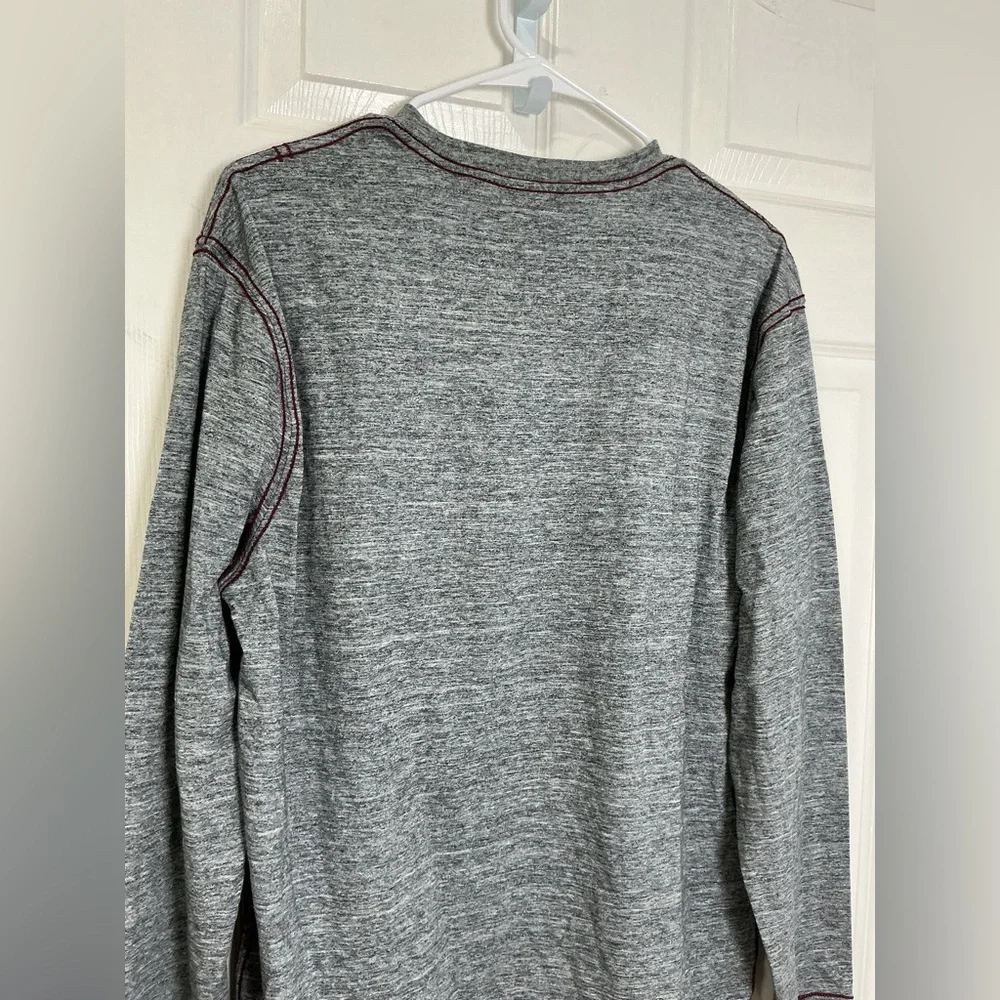 Gray New Orleans Graphic Long Sleeve Shirt